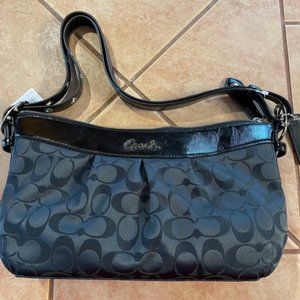 Black Coach Purse Ashley F15511